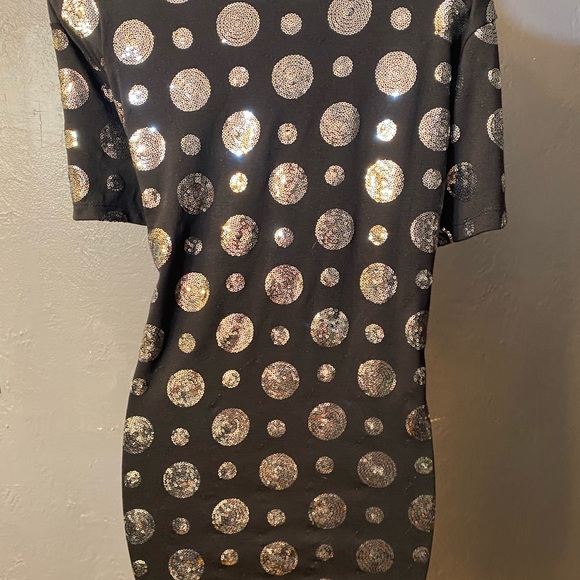 SKINKY BRAND Black with Silver Sequin Polka-Dots - Picture 3 of 15